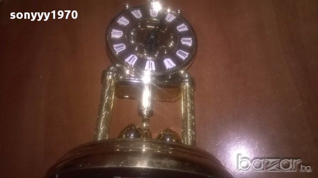 Hermle-made in germany-часовник-24/17см-внос швеицария, снимка 2 - Антикварни и старинни предмети - 16386142