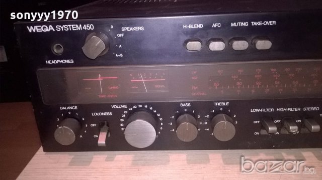 wega system 450-r10 sereo receiver-внос от англия, снимка 9 - Ресийвъри, усилватели, смесителни пултове - 19613347