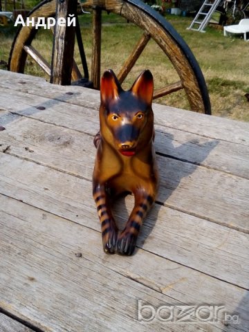 Стара керамична фигура,куче, снимка 2 - Антикварни и старинни предмети - 17137891