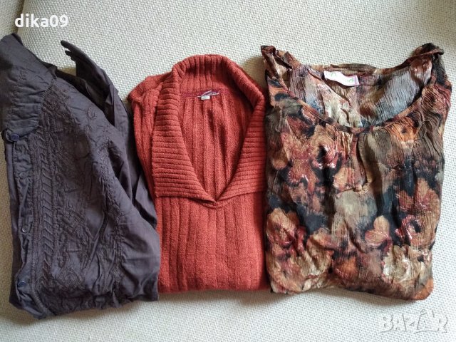 3 дамски ризи, снимка 1 - Блузи с дълъг ръкав и пуловери - 24693846
