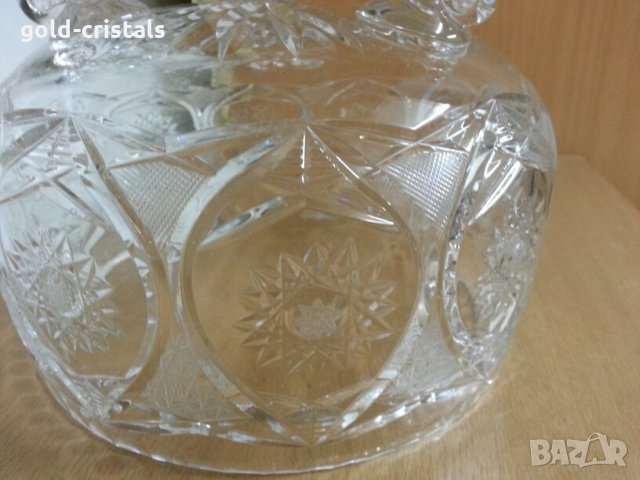  кристална купа фруктиера, снимка 8 - Антикварни и старинни предмети - 22286963
