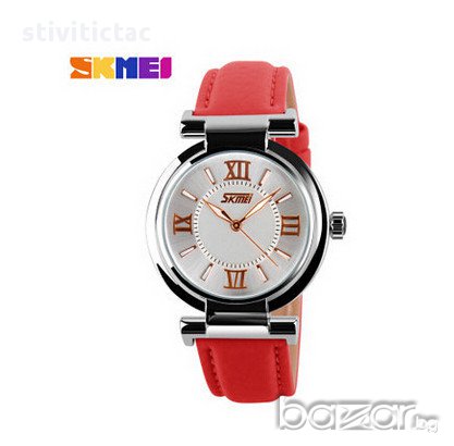 Часовник SKMEI дамски червен , снимка 13 - Дамски - 15354062