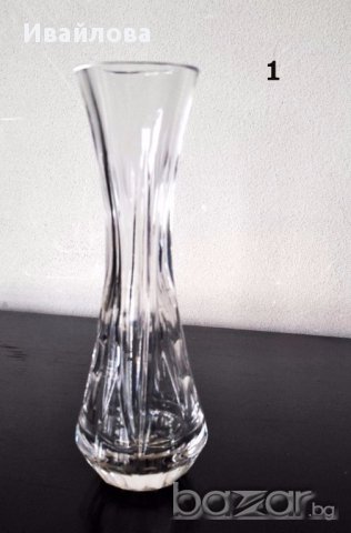 Кристални вази - различни форми и размери