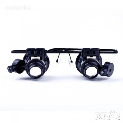 Часовникарски лупи очила с LED осветление нумизматични 20х, снимка 7 - Други ценни предмети - 23042402