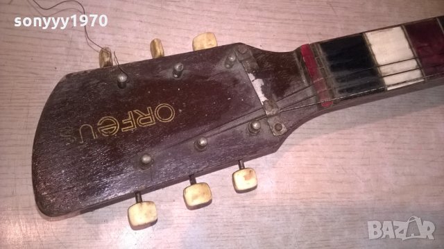 ПОРЪЧАНА-АНТИК-orfeus-ретро колекция-китара-102х40х8см, снимка 7 - Китари - 25186925