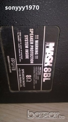 aparte mask 8bl belgium-200/300/600w-8ohm-внос швеицария, снимка 12 - Тонколони - 20049999
