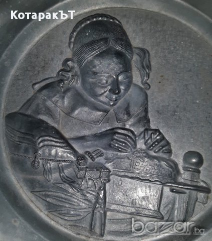 Релефни пана - Занаяти /цв.метал/ - Лот 2 бр., снимка 3 - Антикварни и старинни предмети - 14486481