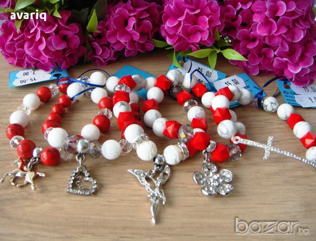 Мартеница. Уникални мартеници от полускъпоценни камъни с висулки. , снимка 2 - Други стоки за дома - 13595323