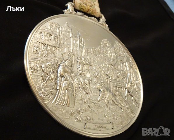 WMF релефно пано,картина от калай Пролет. , снимка 6 - Антикварни и старинни предмети - 25555220