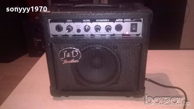 j&d brothers ms10g guitar amplifier-внос швеицария, снимка 6 - Ресийвъри, усилватели, смесителни пултове - 19126512