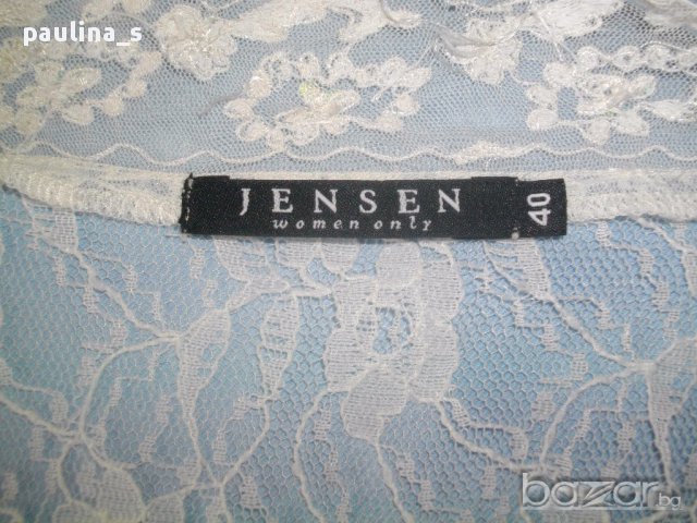 Дизайнерскa риза с дантела "Jensen"-Peter Jensen women only / голям размер , снимка 12 - Ризи - 15069326