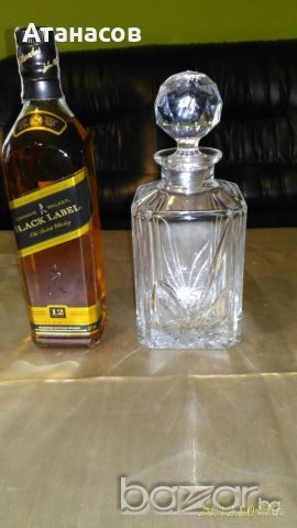 Кристална Гарафа за уиски коняк, снимка 4 - Вази - 20332266
