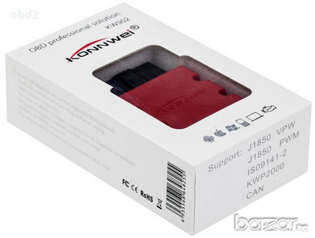 Професионален Konnwei® ELM327 on/off интерфейс за диагностика на автомобили OBD2, 100% универсален, снимка 5 - Аксесоари и консумативи - 10270521