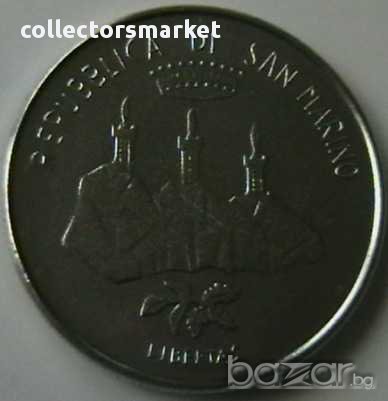 100 лири 1986, Сан Марино