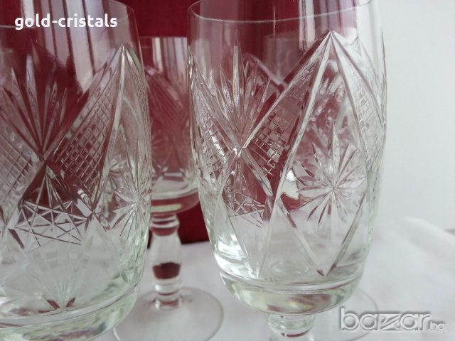 кристални чаши за вино , снимка 9 - Антикварни и старинни предмети - 20064069