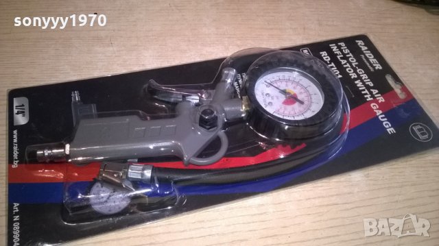 манометър с маркуч за гуми, снимка 1 - Аксесоари и консумативи - 22659504