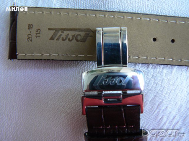 Кожени кафяви каишки Tissot 20мм., снимка 5 - Каишки за часовници - 14715563