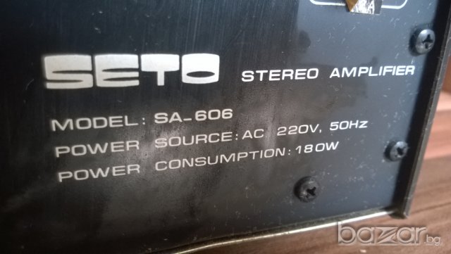 seto sa-606-stereo amplifier 180w-внос швеицария, снимка 13 - Ресийвъри, усилватели, смесителни пултове - 8017451