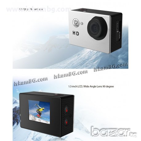 Екшън камера A7 720p HD, снимка 7 - Фотоапарати - 13434235