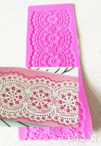 нежни ситни и едри Маргаритки дантела борд силиконов молд форма за украса торта с фондан гъмпейст