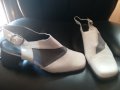  намаление!бели нови обувки лак и мрежа, снимка 2