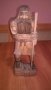 Дърворезба-човек с торба-35/13/10см-внос швеицария, снимка 2