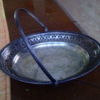 Стара посребрена бонбониера, снимка 1 - Декорация за дома - 19400222