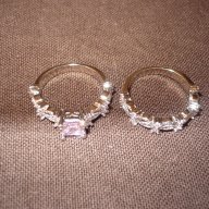 Посребрен пръстен от две части, снимка 5 - Пръстени - 17026290