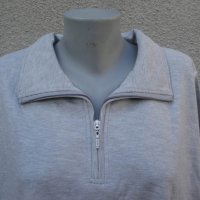 4XL Нова  сива блуза с цип  , снимка 4 - Блузи с дълъг ръкав и пуловери - 23414473