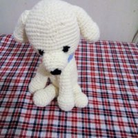 Плетена играчка куче, снимка 1 - Колекции - 20911879
