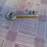 Старинен бронзов ключ, снимка 3 - Антикварни и старинни предмети - 19494997