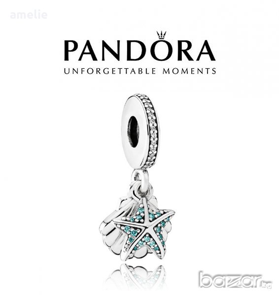 Черен Петък! Талисман Tropical Starfish & Sea Shell Pandora. Колекция Amélie, снимка 1