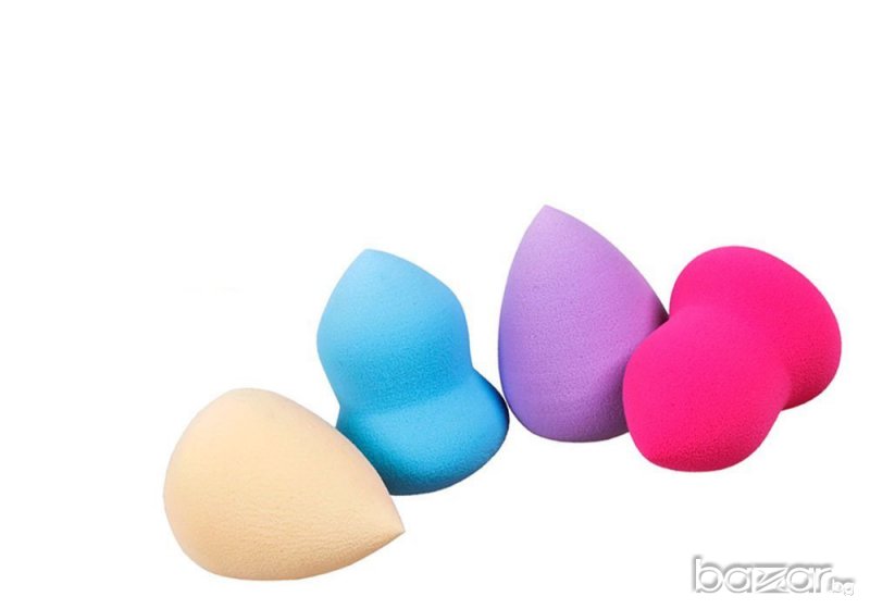beauty blender яйцевидна и капковидна гъба гъбичка бюти блендер за нанасяне на фондьо тен, снимка 1