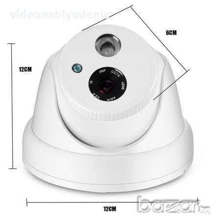 HD 720р 1Mpx 3.6mm 4mpx Обектив Onvif IrCut P2P Array Охранителна Ip Ден/Нощ Камера, снимка 2 - IP камери - 19280946