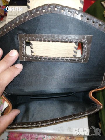 Естествена кожена чанта от соца, снимка 3 - Чанти - 25057603