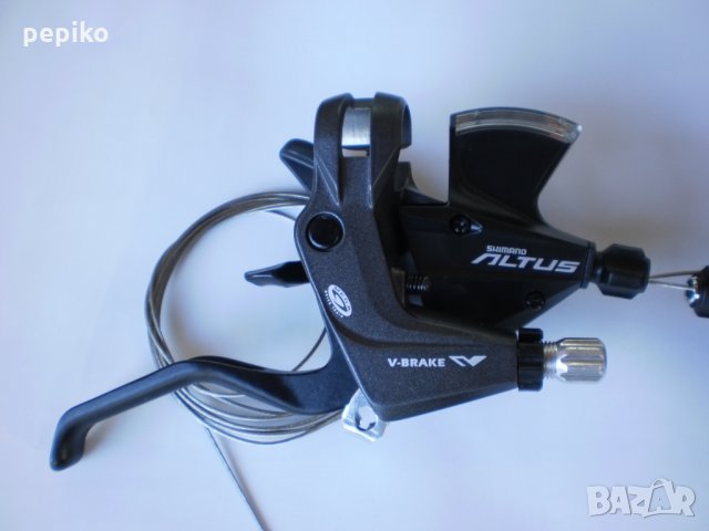 Продавам колела внос от Германия  комбинирани палцови команди SHIMANO ALTUS 9 SPEED, снимка 2 - Части за велосипеди - 22382867