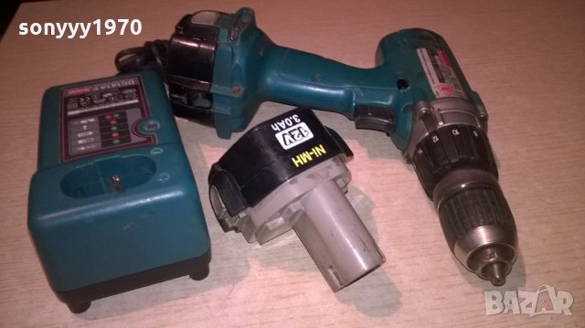 makita винтоверт зарядно и 2 батерии-внос финландия, снимка 3 - Винтоверти - 22975478