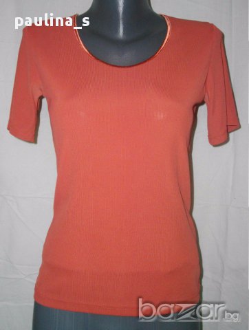 Дизайнерска блуза със сатeнено деколте"Essentials" by Breuninger / унисайз 