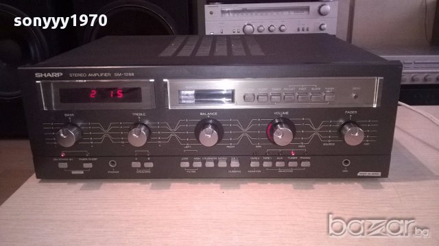 sharp sm-1288h retro amplifier-made in japan-внос англия, снимка 8 - Ресийвъри, усилватели, смесителни пултове - 17061794