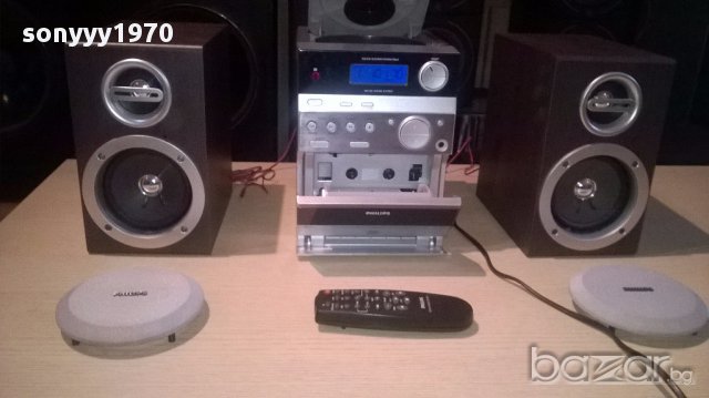 Philips cd/tuner/deck/amplifier/remote+колони-внос швеицария, снимка 3 - Ресийвъри, усилватели, смесителни пултове - 13287978