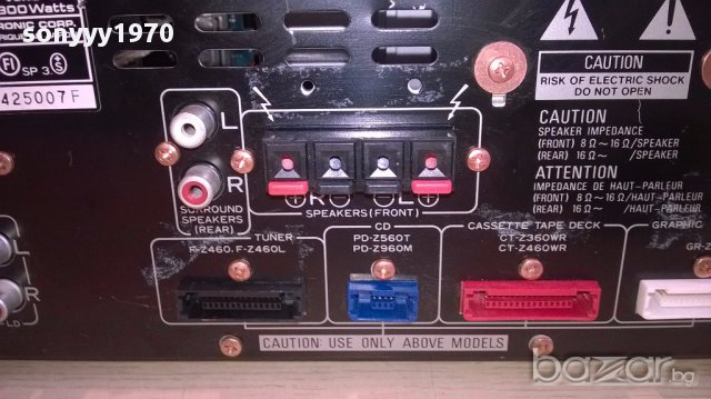 Pioneer a-z360 stereo amplifier 300w-made in japan-внос швеицария, снимка 12 - Други - 14426904
