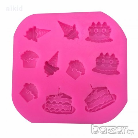 мъфин мъфини кексчета сладолед торта десерти силиконов молд украса декорация торта шоколад смола