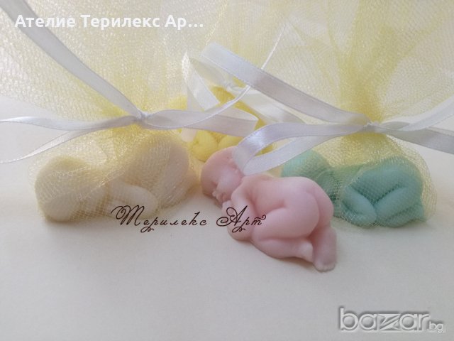 Ароматни сапуни бебенце-подаръци за гости, снимка 3 - Кетъринг - 20767528