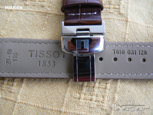 Кожена кафява каишка Tissot 20мм., снимка 7 - Каишки за часовници - 10859308