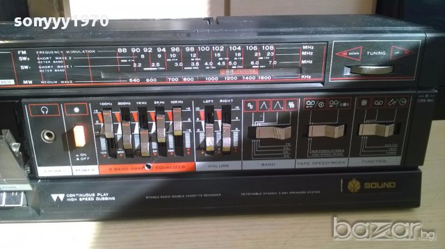 Гоолям двукасетъчен-внос швеицария, снимка 9 - Ресийвъри, усилватели, смесителни пултове - 13980319