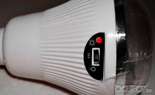 Соларна LED лампа GR-020 + слънчев панел, снимка 3 - Лед осветление - 14914558