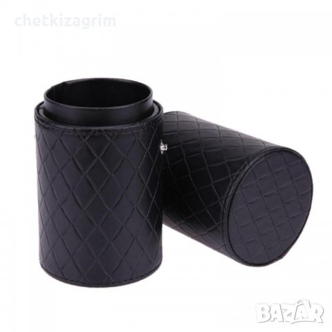 Голям кожен цилиндричен калъф за съхранение на Вашите четки за грим! , снимка 6 - Декоративна козметика - 24432894