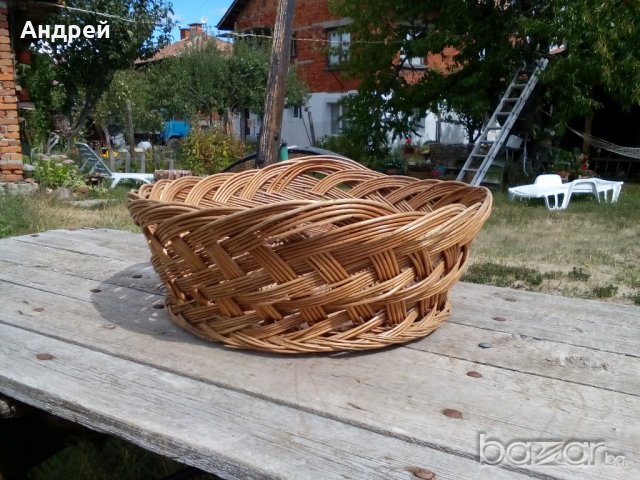 Старинен кош,панер, снимка 2 - Антикварни и старинни предмети - 19274687