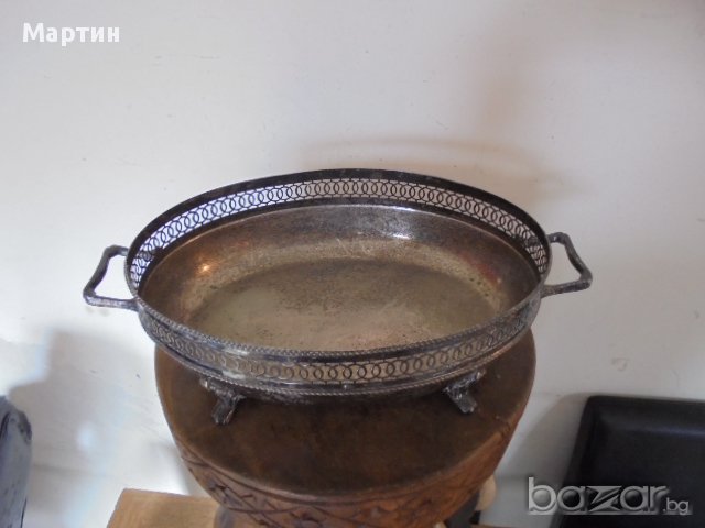 1926г. - Стар посребрен съд !(901012), снимка 3 - Други стоки за дома - 15841197