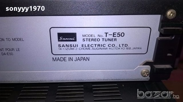 SOLD-sansui made in japan-tuner/deck/amplifier-внос швеицария, снимка 12 - Ресийвъри, усилватели, смесителни пултове - 18005395